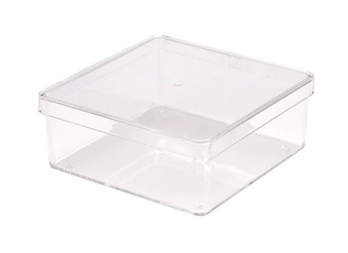 Extra Small Square Clear Container