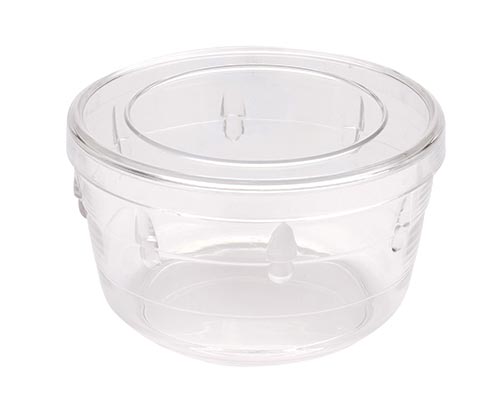 Extra Small Round Decorative Crystal Clear Container