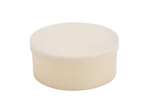 Small Round Container White - 015CHIPS | Pioneer Plastics