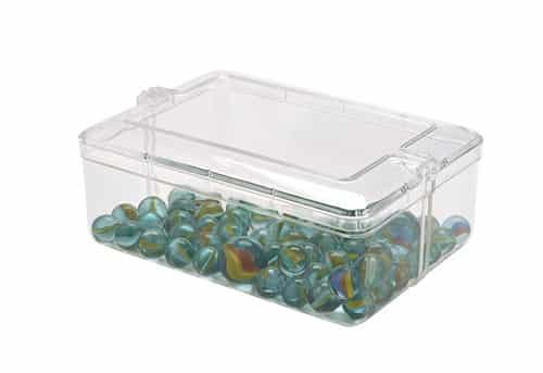 Rectangular Translucent Plastic Storage Containers with Lids