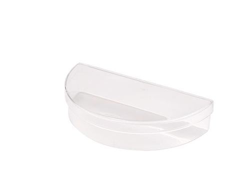 Pioneer Plastics 002C Clear Extra Small Round Plastic Container, 2 W x  1.4375 H, Pack of 12