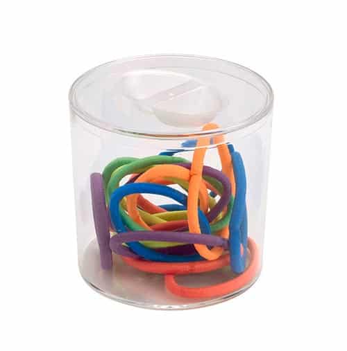 Plastic Semi Circle Container - 4-5/16 x 2-1/2 x 7/8″ - 054C