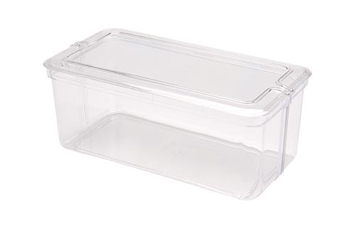 Transparent Square Plastic Container, Size: 17 x 12 x 5 cm, Capacity: 1000  ml