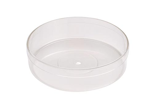 Round Plastic Candy Container with Lid - 6″ x 1-1/2″ - 175C