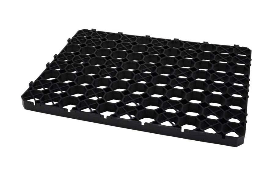 horse paddock grid also known as hoof grid slanted view