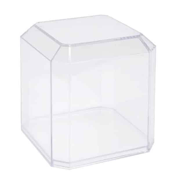 Stackable softball display case with beveled edges image with nothing inside