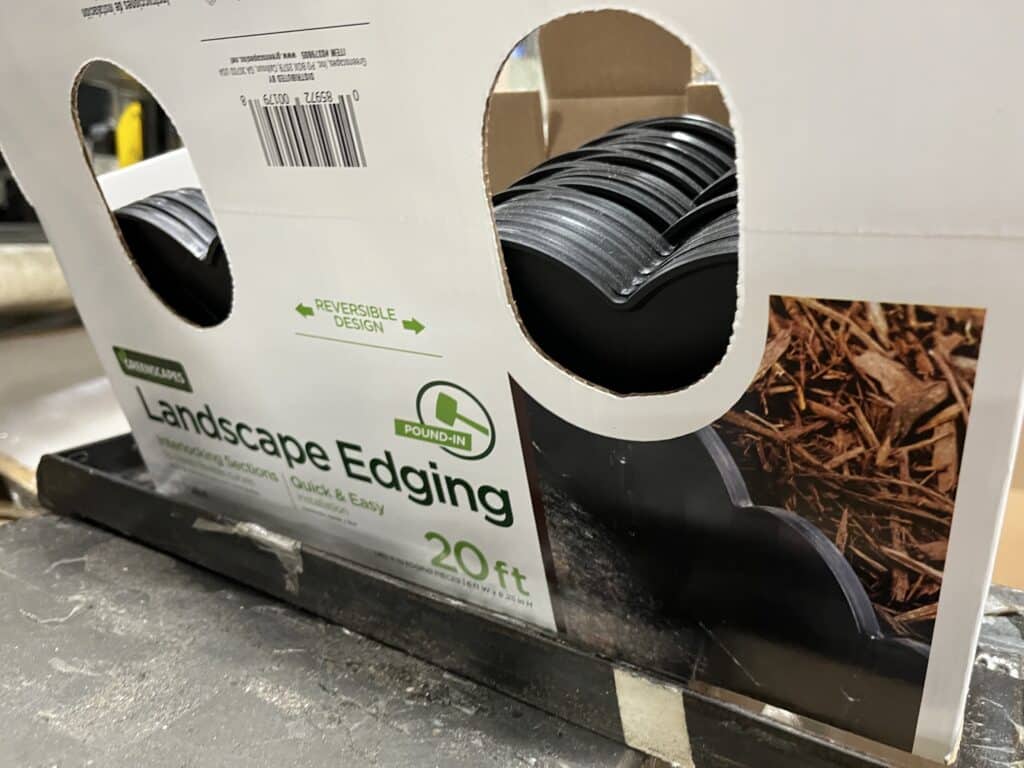 mult cavity mold product landscape edging in box