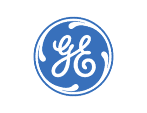 General Electric logo representing innovation in plastics and industry.