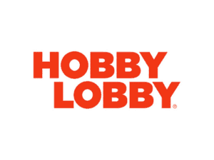 Hobby Lobby logo showcasing creative crafts and DIY supplies for enthusiasts.