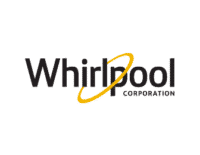 Whirlpool Corporation logo representing innovation and quality in home appliances.