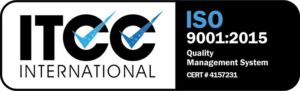 ITCC Internationals ISO 9001:2015 certification for quality management systems.